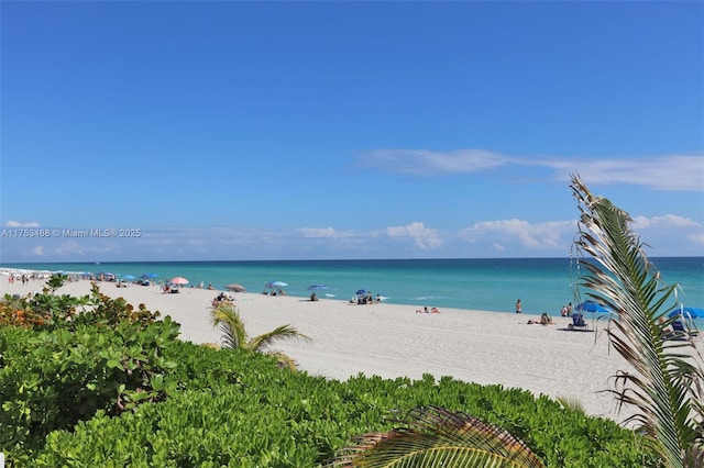 water view with a beach view