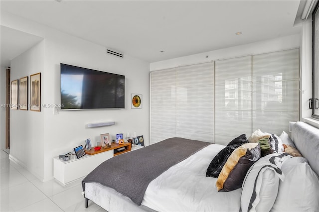 view of tiled bedroom