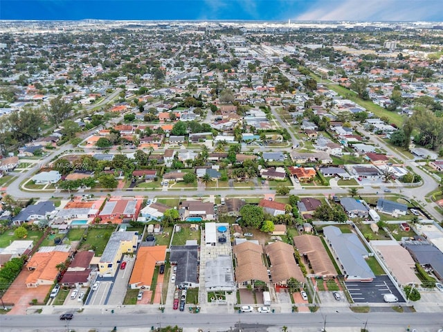 bird's eye view with a residential view