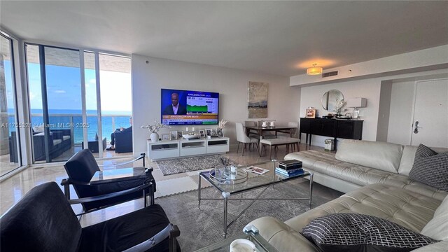 1800 S Ocean Dr Unit 1510, Hallandale Beach, FL 33009 - living room with a wall of windows