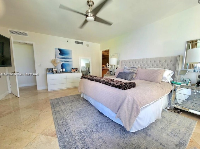 1800 S Ocean Dr Unit 1510, Hallandale Beach, FL 33009 - bedroom with ceiling fan and baseboards