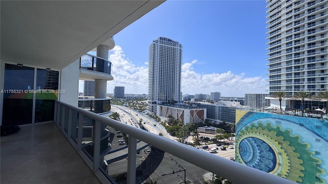 1800 S Ocean Dr Unit 1510, Hallandale Beach, FL 33009 - balcony featuring a view of city