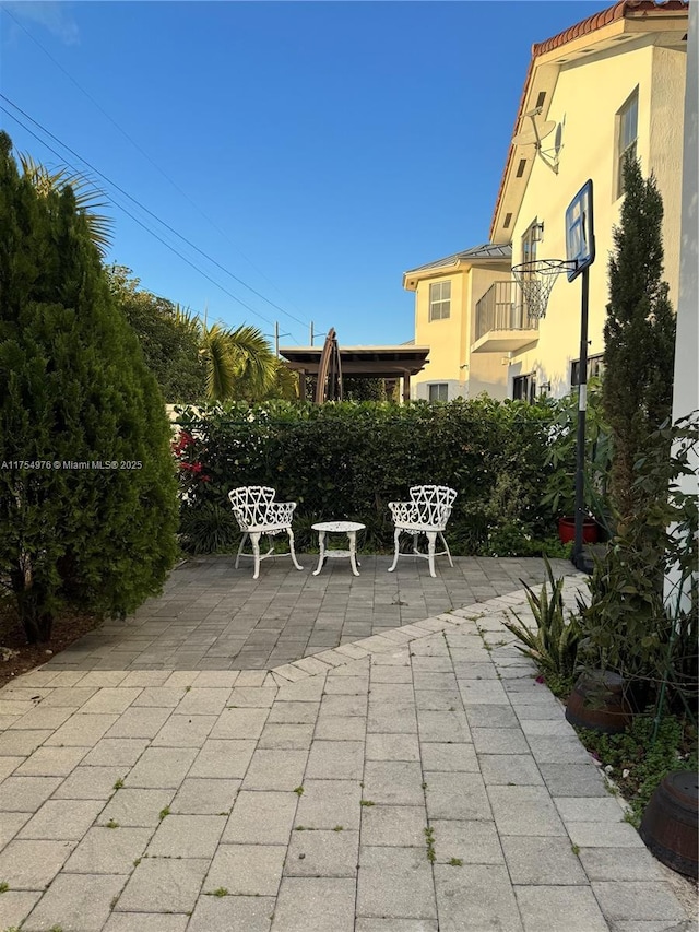 view of patio