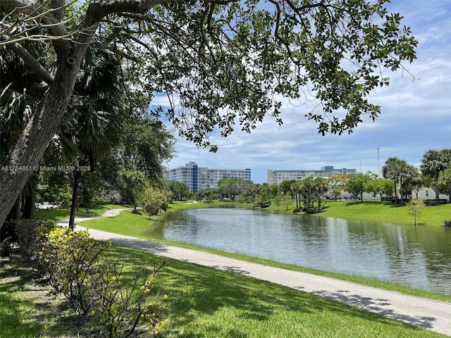 water view featuring a city view