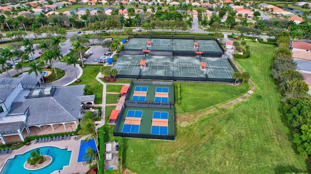 bird's eye view featuring a residential view