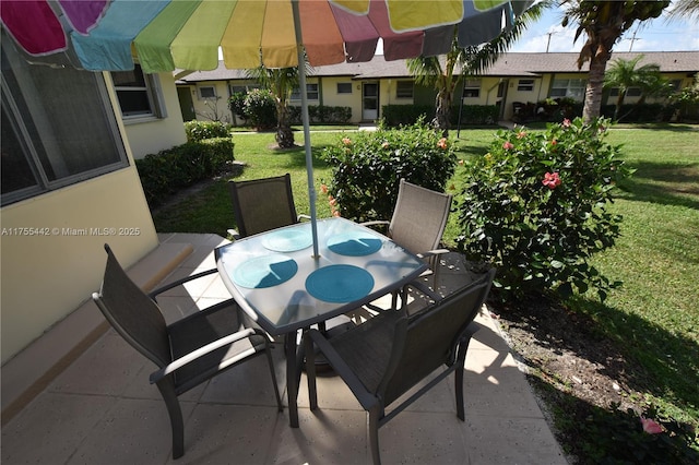 view of patio / terrace featuring outdoor dining area