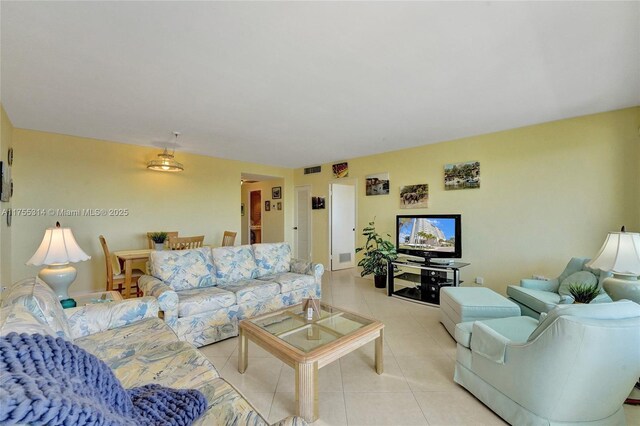 3111 N Ocean Dr Unit 508, Hollywood, FL 33019 - living area with light tile patterned flooring