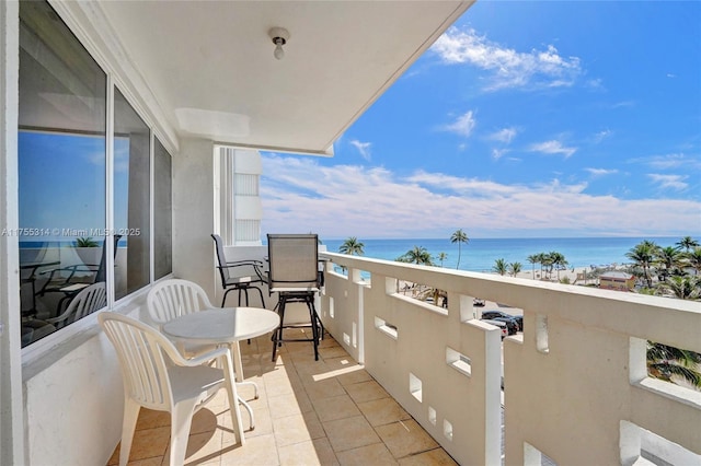 3111 N Ocean Dr Unit 508, Hollywood, FL 33019 - balcony featuring a water view