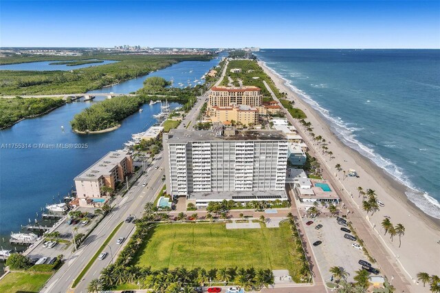 3111 N Ocean Dr Unit 508, Hollywood, FL 33019 - drone / aerial view of expansive beach and apartment complex / building