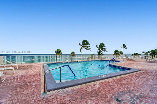 3111 N Ocean Dr Unit 508, Hollywood, FL 33019 - community pool with a patio area