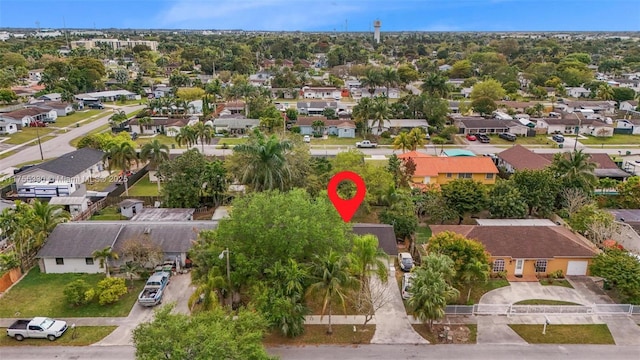 birds eye view of property featuring a residential view