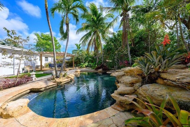 view of pool