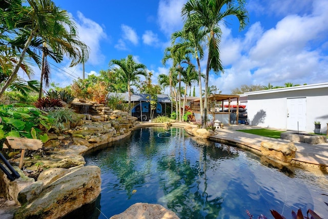view of pool