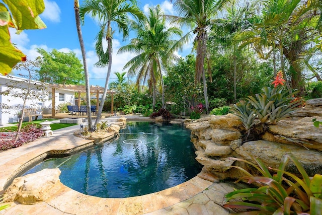 view of pool