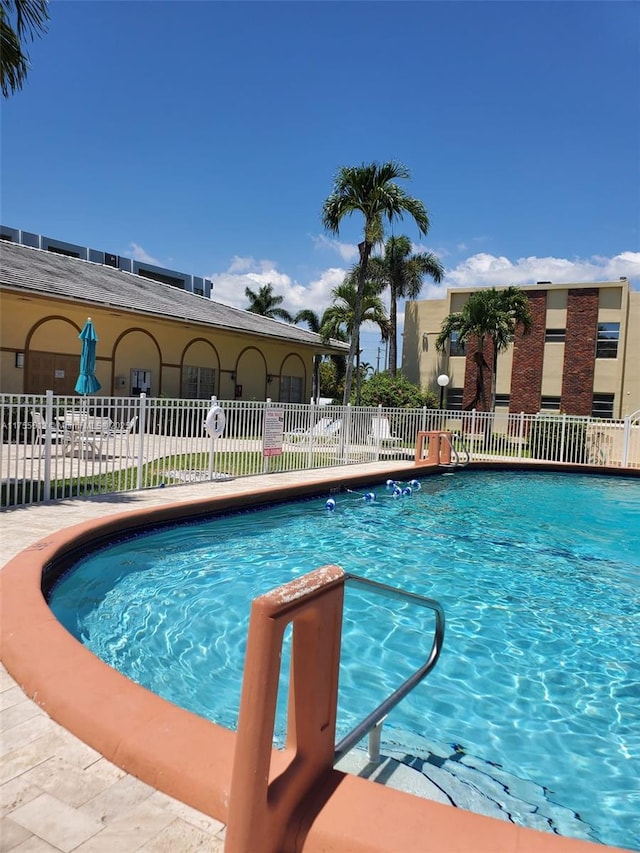 pool with fence