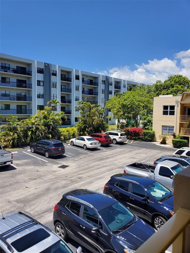 view of uncovered parking lot