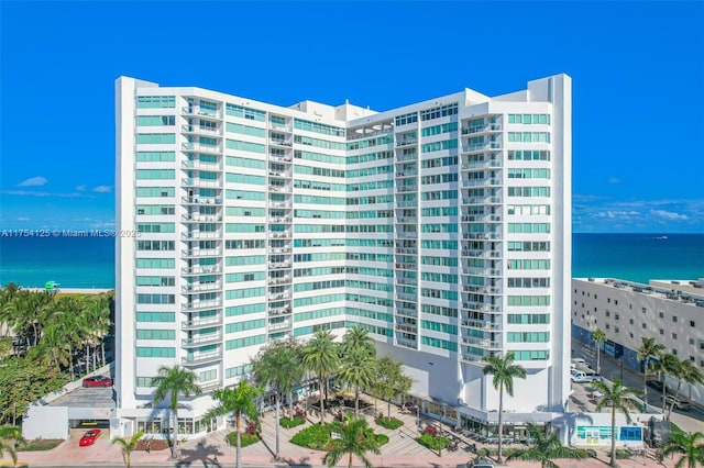 view of property featuring a water view