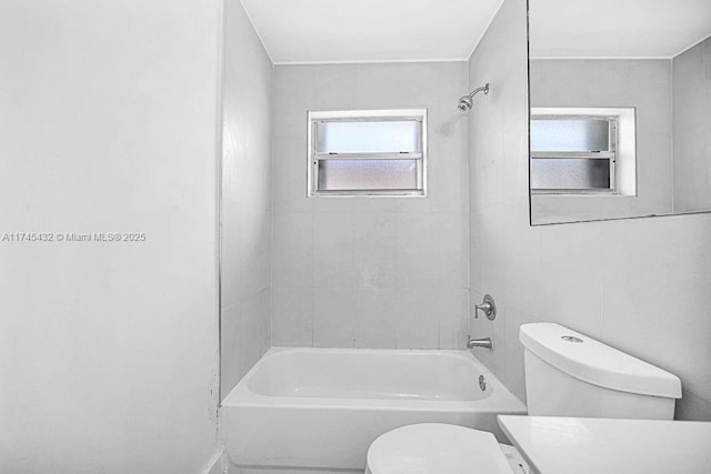 bathroom with  shower combination and toilet