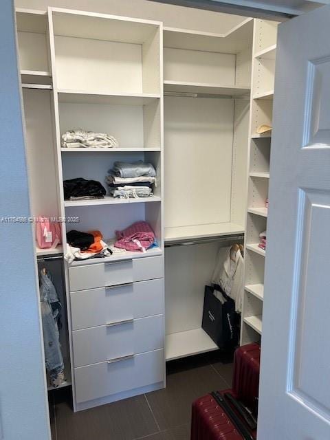 view of closet