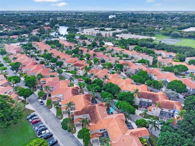 drone / aerial view featuring a residential view