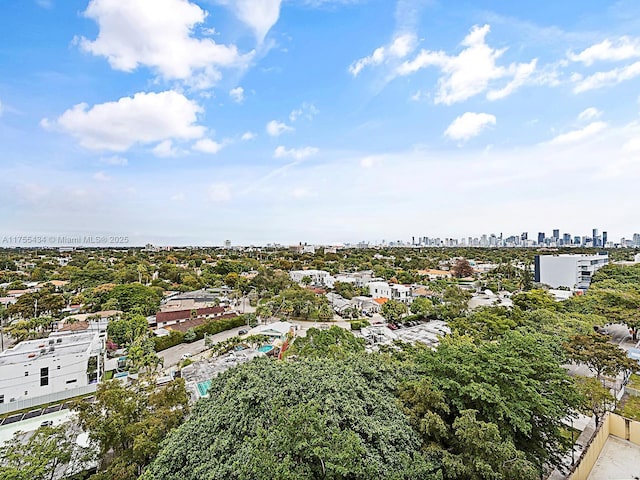 birds eye view of property featuring a view of city