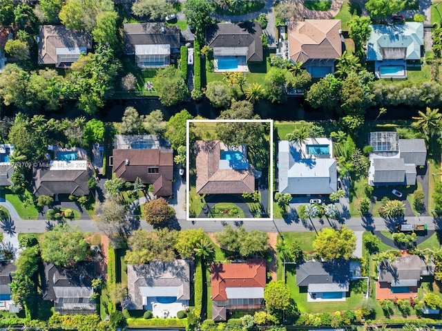 aerial view featuring a residential view