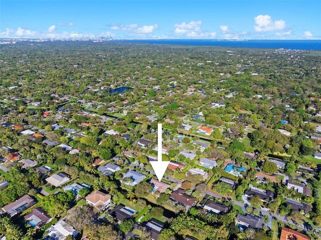 bird's eye view featuring a residential view