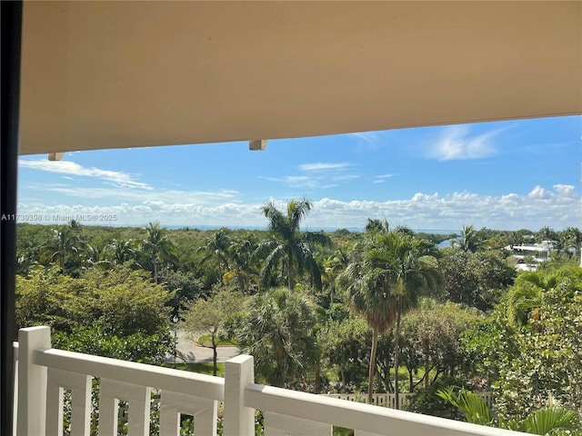 view of balcony