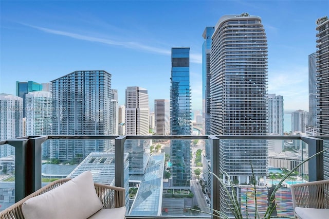 88 SW 7th St Unit 3003, Miami, FL 33130 - balcony featuring a view of city