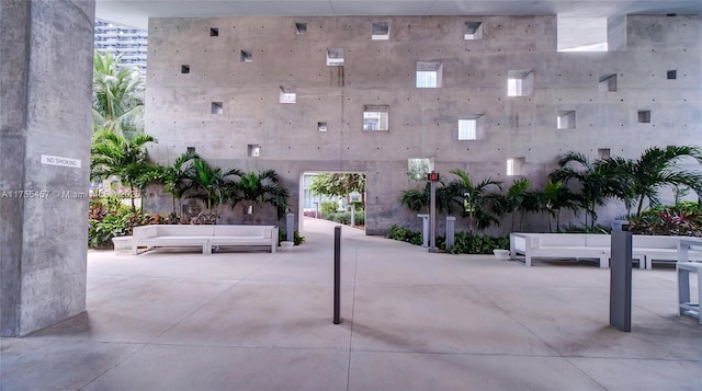 88 SW 7th St Unit 3003, Miami, FL 33130 - exterior space featuring an outdoor living space and a patio area