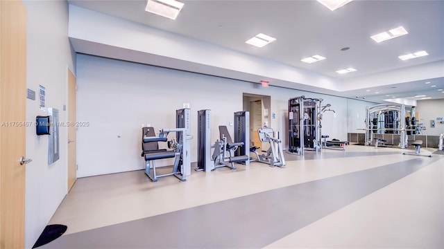 view of workout area