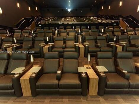 view of carpeted cinema