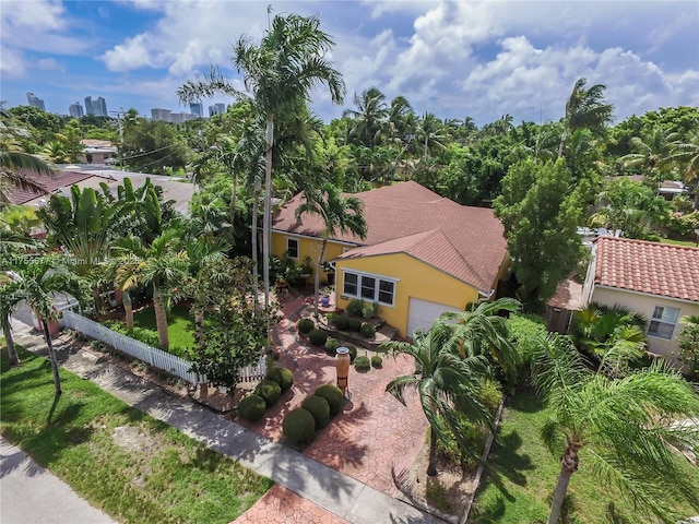 birds eye view of property