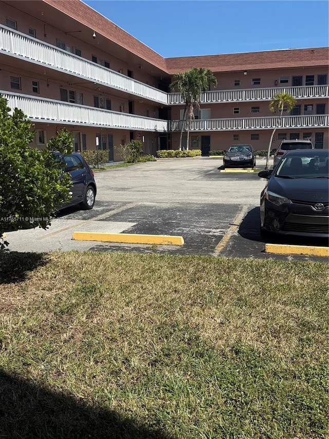 view of uncovered parking lot