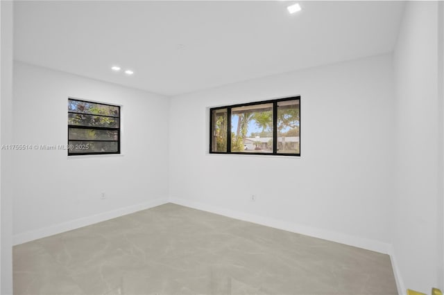 5280 SW 90th Ave, Cooper City, FL 33328 - unfurnished room with plenty of natural light, recessed lighting, and baseboards