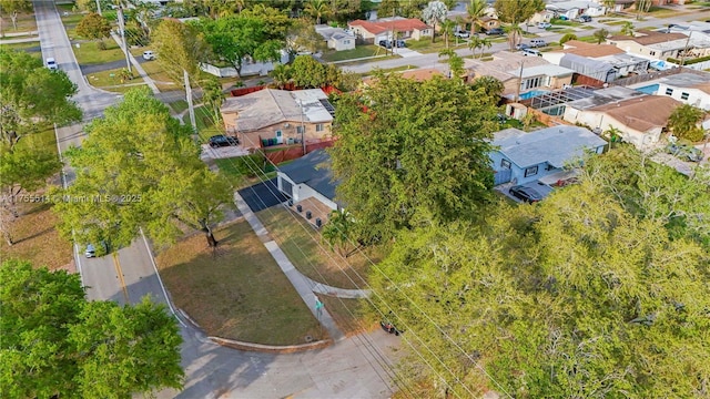 aerial view featuring a residential view