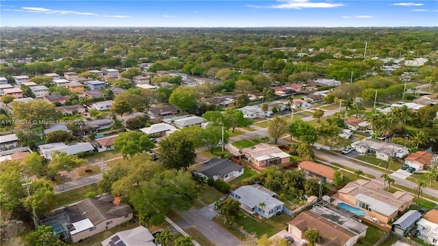 bird's eye view with a residential view