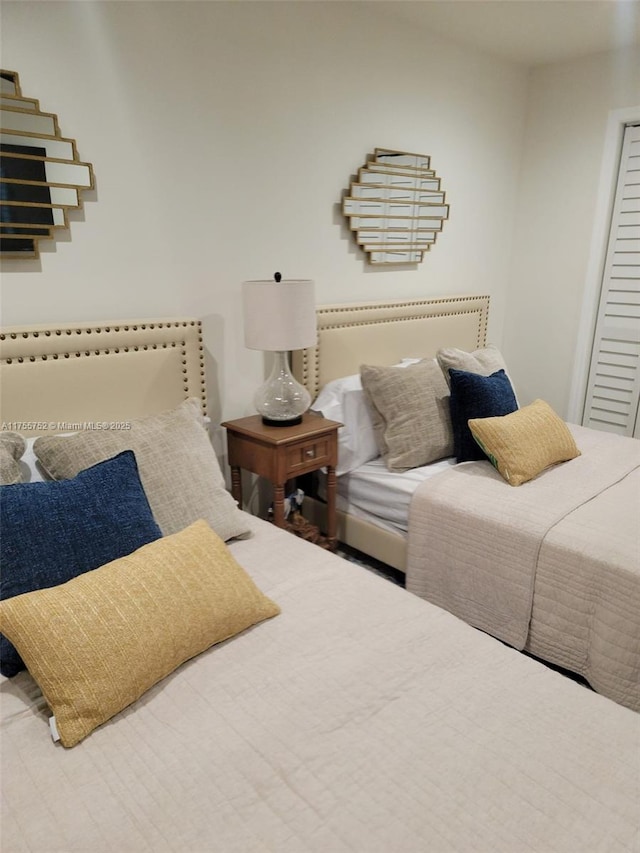 bedroom featuring a closet