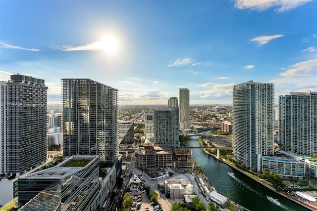 68 SE 6th St Unit 3506, Miami, FL 33131 - view of city with a water view