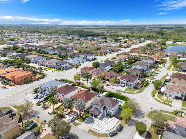 drone / aerial view featuring a residential view