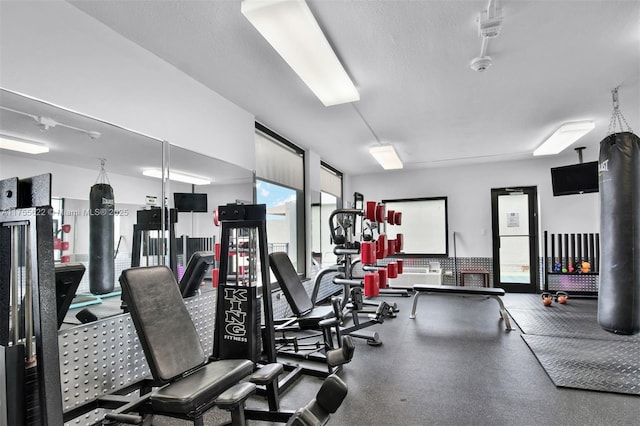 view of gym