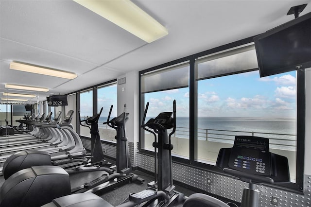view of gym