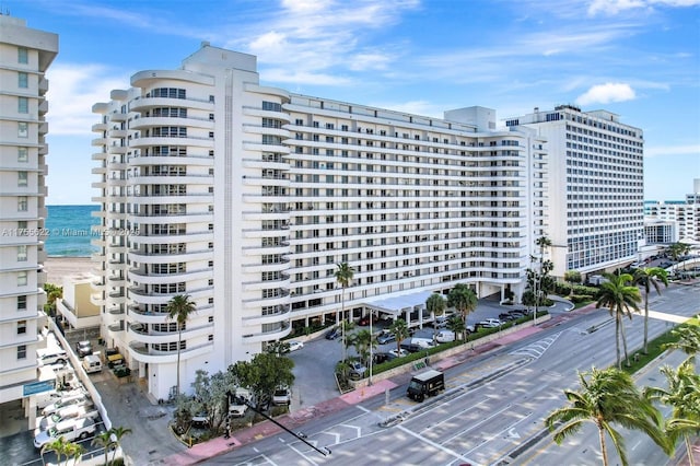 5555 Collins Ave Unit 10M, Miami Beach, FL 33140 - view of apartment building / complex featuring a water view and a view of city