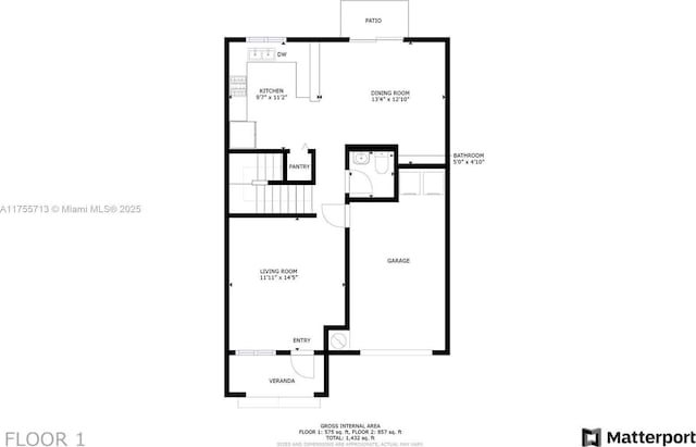14116 SW 260th St Unit 105, Homestead, FL 33032 - view of layout