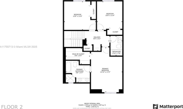 14116 SW 260th St Unit 105, Homestead, FL 33032 - floor plan