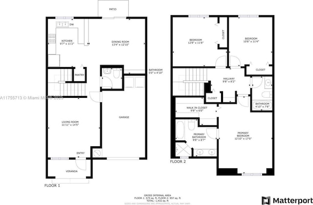 14116 SW 260th St Unit 105, Homestead, FL 33032 - view of layout
