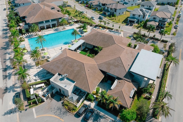 birds eye view of property featuring a residential view