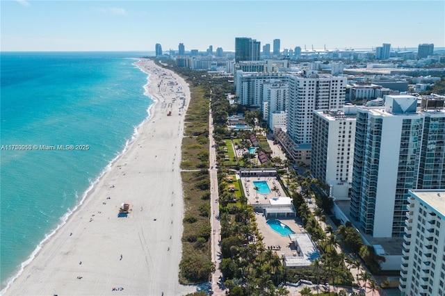 2655 Collins Ave Unit 1505, Miami Beach, FL 33140 - bird's eye view of expansive coastline and city skyline