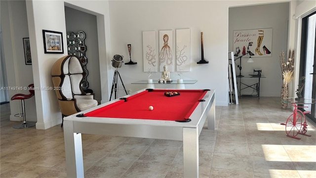 4455 Parkside Rd, Davie, FL 33328 - rec room with baseboards and billiards