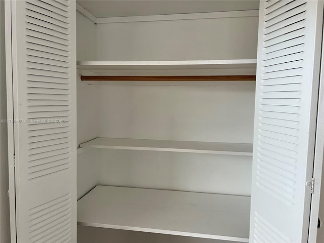 view of closet